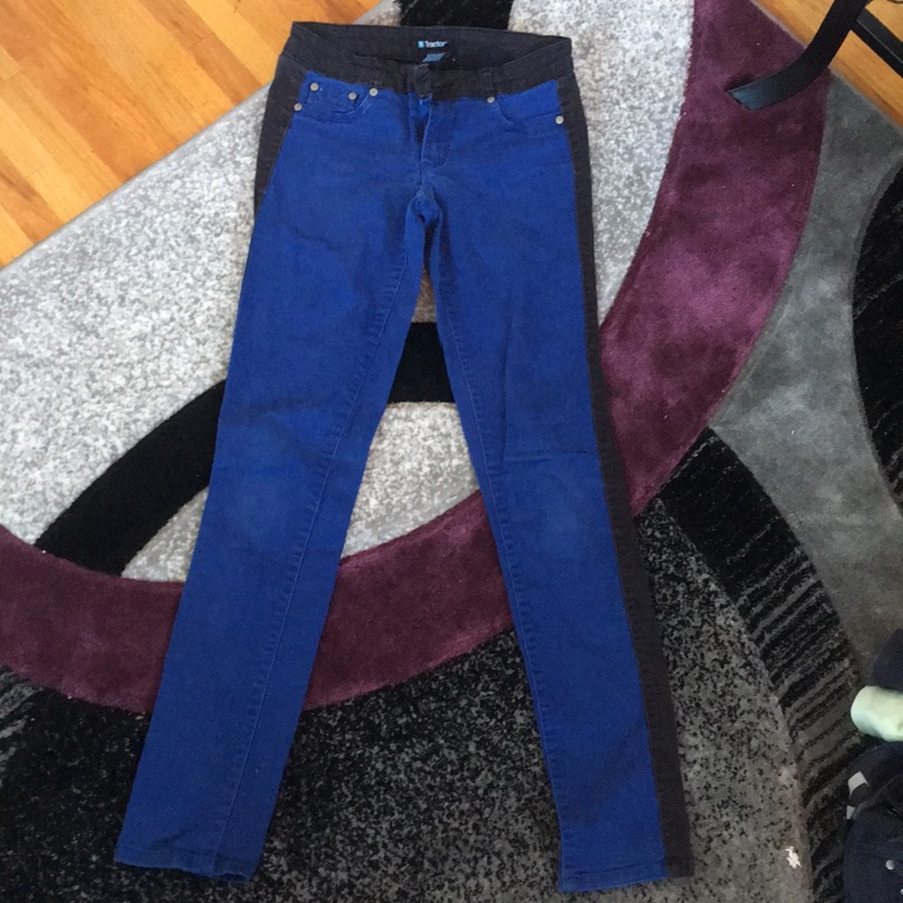 Royal blue denim jeans